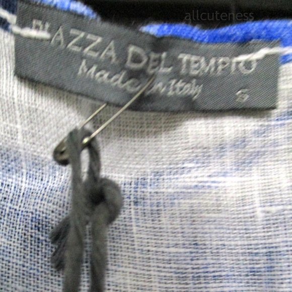 Piazza Del Tempio Made in Italy Linen Sleeveless Top Size S - Picture 5 of 8